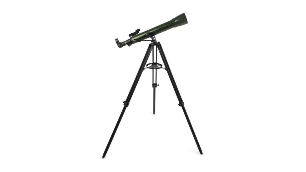 OpticsPlanet Exclusive Celestron ExploraScope 70AZ Telescope w/Smartphone Adapter, Green, 22101-OP-DS