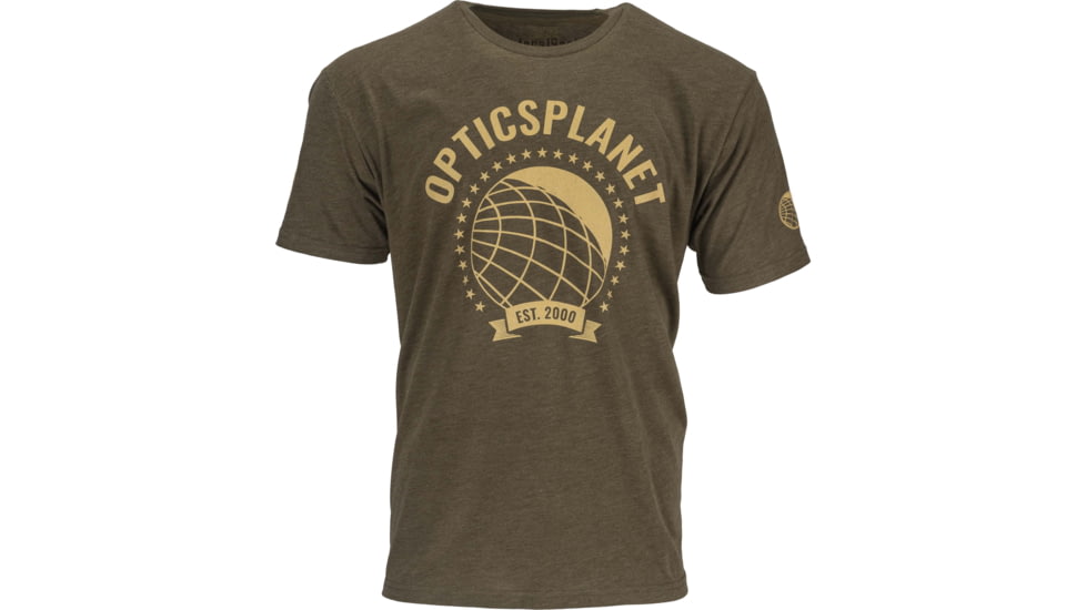 OpticsPlanet Exclusive Est. 2000 Limited Edition T-Shirt, Military Green, 3XL, NL6010-OP25-MG-3XL
