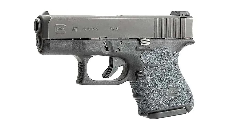 Hogue Wrapter Adhesive Grip For Glock 26, 27, 33, 39, Small Frame Sub-Compact Generation 3, Grit Black, 18639