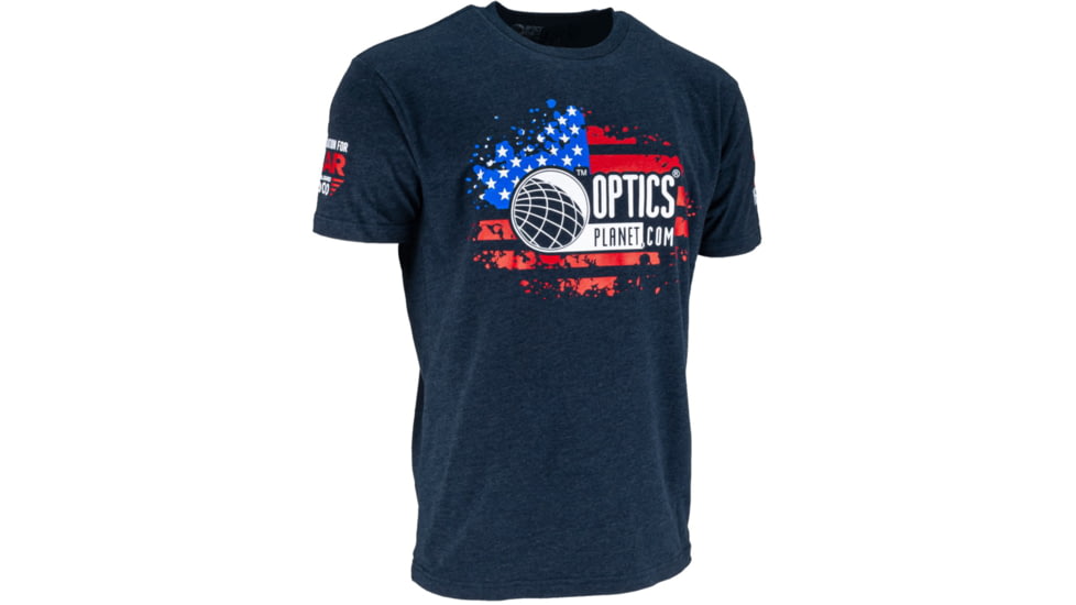 OpticsPlanet Exclusive OpticsPlanet 20th Anniversary T-Shirt - Mens, Navy Blue, Small, N6210-OP-SM