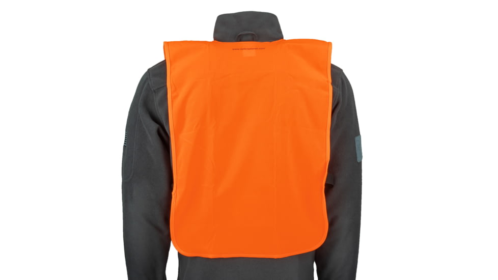 OpticsPlanet Exclusive OpticsPlanet Blaze Orange Hunting Safety Vest, Blaze Orange, Chest 38-48in, 15752-OP