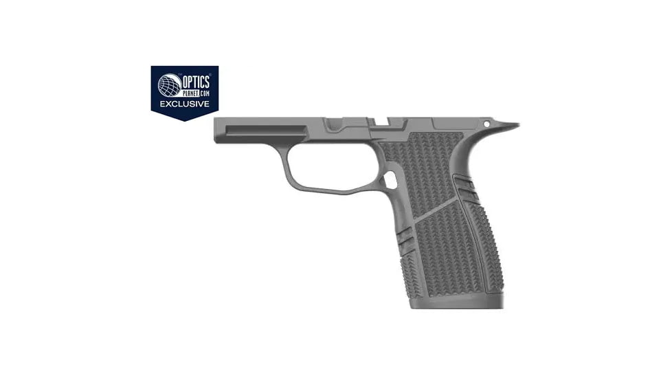 OpticsPlanet Exclusive Tyrant CNC Snub Nose Sig Sauer P365 Grip Module, Grey, TD-P365GRM-SNUB-GREY