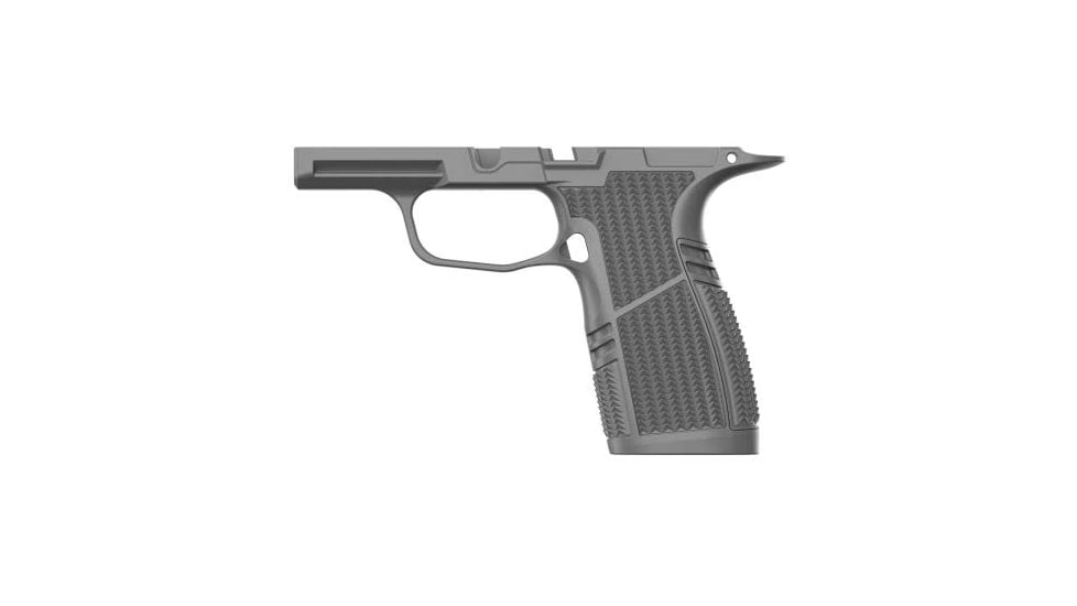 OpticsPlanet Exclusive Tyrant CNC Snub Nose Sig Sauer P365 Grip Module, Grey, TD-P365GRM-SNUB-GREY