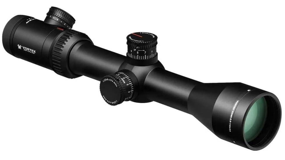 OpticsPlanet Exclusive Vortex Viper PST 2.5-10x44 Rifle Scope, 30mm Tube, Second Focal Plane, EBR1-MOA Reticle, Matte, Black, PST-210S1-A