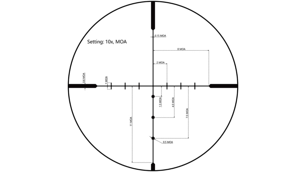 OpticsPlanet Exclusives Viridian Lyxa 4-16x44mm Rifle Scope 1in Tube SFP, BDC Reticle, MOA, 981-0039