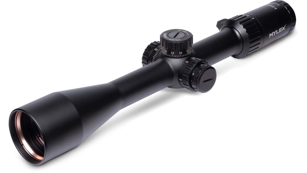 OpticsPlanet Exclusives Viridian Mylex 4-24x50mm Rifle Scope 30mm Tube FFP, MPX1 Reticle, MRAD, 981-0043