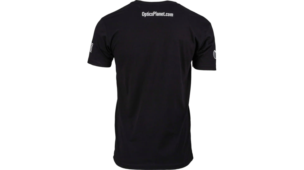 OpticsPlanet Ukraine/US Flag Short Sleeve T-Shirt - Mens, Small, Black, SMALL-MEN-S