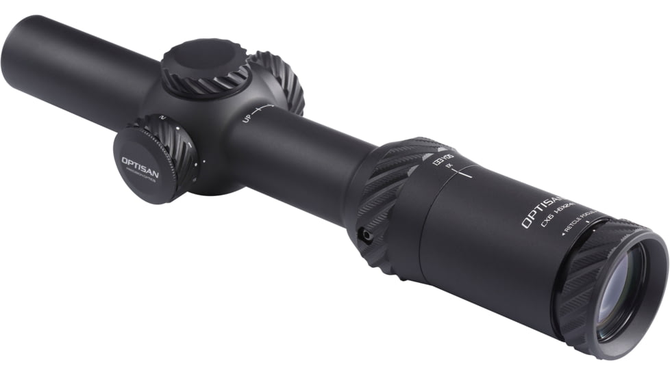 Optisan Precision Sports Optics CX6 1-6x24mm 30mm SFP Rifle Scope, MS3 Reticle, MRAD, Black, 37466