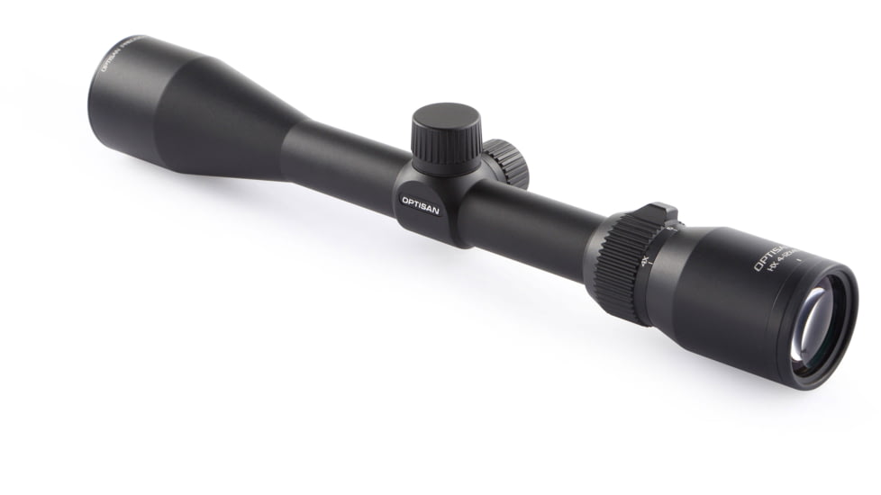 Optisan Precision Sports Optics HX 4-12X40mm 25.4mm SFP Rifle Scope, Duplex Reticle, MOA, Black, 37504