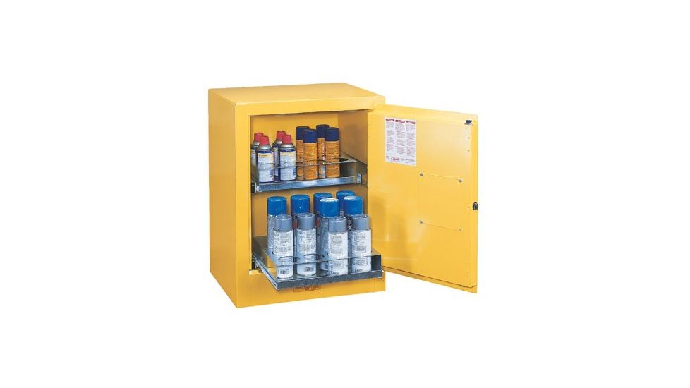 Justrite 4 Gal Cabinet Rosol W/pdl Hn 400-890500, Unit EA