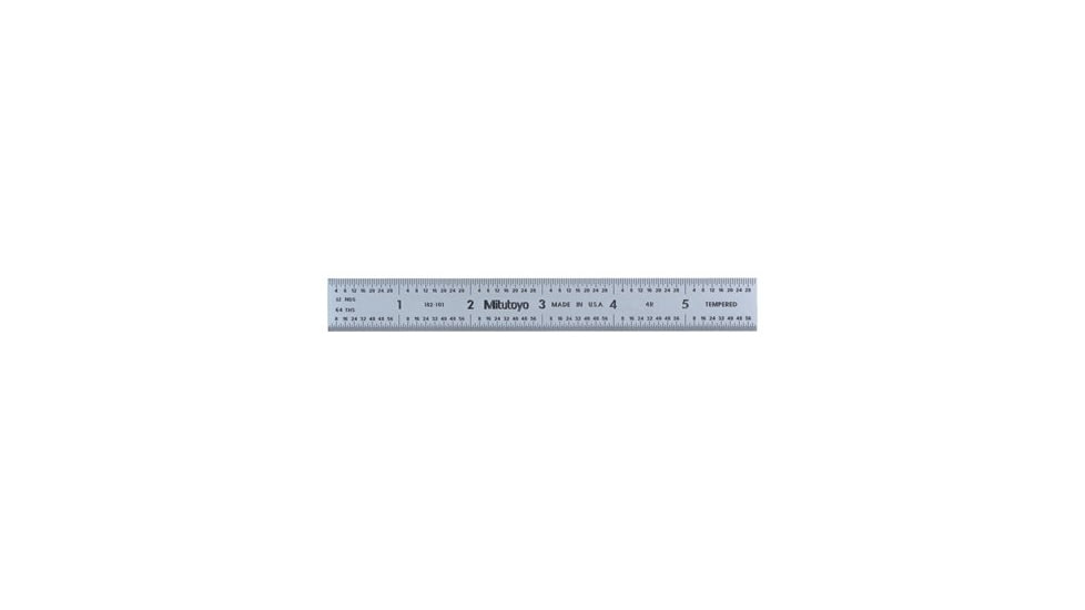 Mitutoyo America 6inx150mm Steel Rule 504-182-105, Unit EA