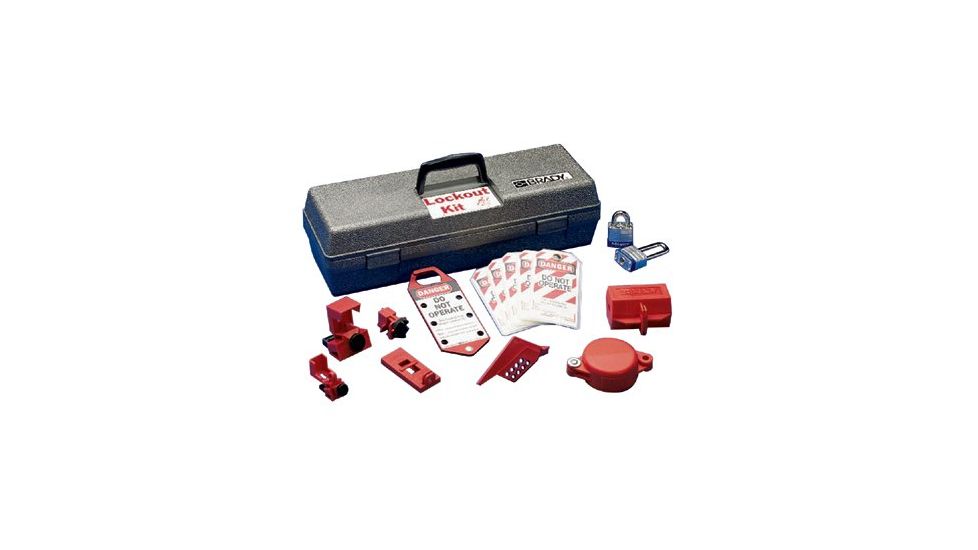 Brady Lockout Tool Box Kit W/compone 262-65289, Unit PK