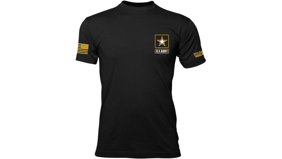 Oscar Mike Army Full Basic Logo T-Shirt - Mens, Black, XL, M-OM-BLACK-01-0373-XL