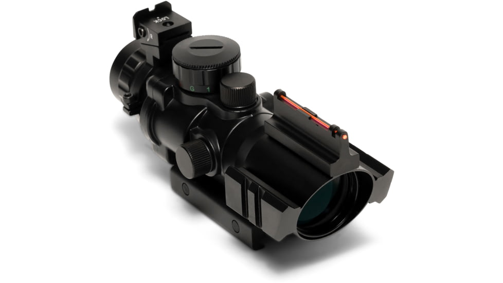 Osprey Global 4x32mm LPVO 30mm Tube Rifle Scope, Second Focal Plane, MilDot Reticle, Black, 4x32MDG