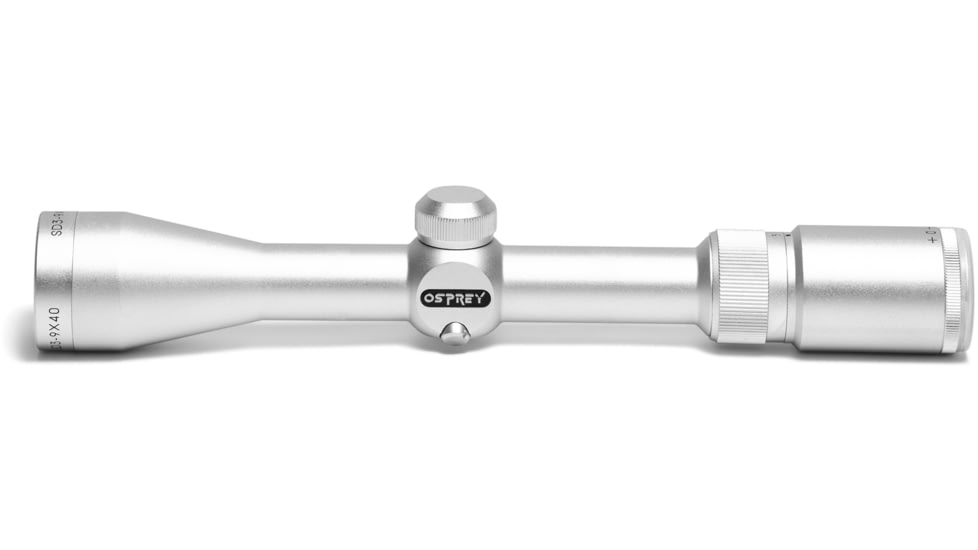 Osprey Global Standard 3-9x40mm LPVO 1in Tube Rifle Scope, Second Focal Plane, Sniper Reticle, Silver, SDS3-9X40S