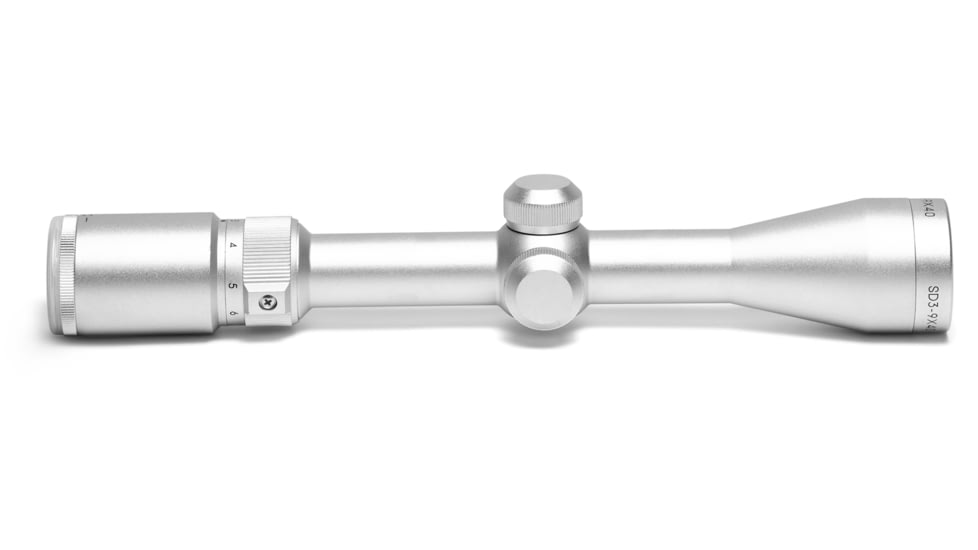 Osprey Global Standard 3-9x40mm LPVO 1in Tube Rifle Scope, Second Focal Plane, Sniper Reticle, Silver, SDS3-9X40S