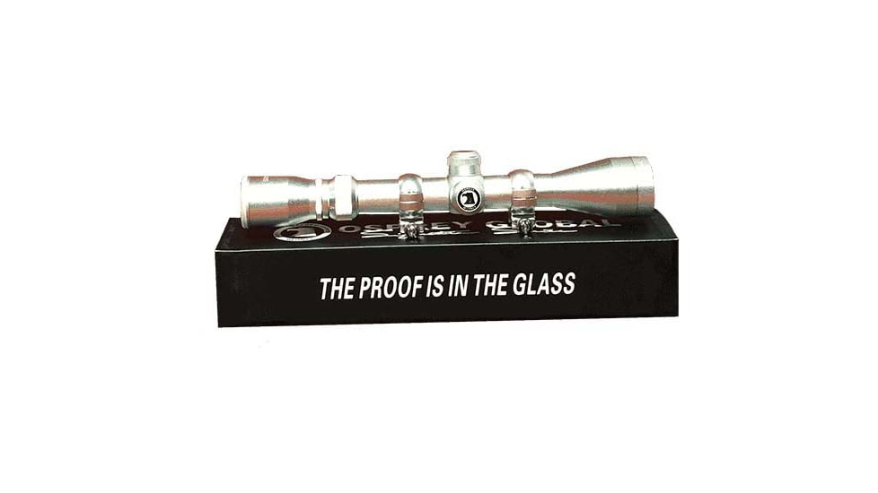 Osprey Global Standard 3-9X40 Rifle Scope, 1in Tube, Sniper Reticle, Silver, SDS3-9X40S