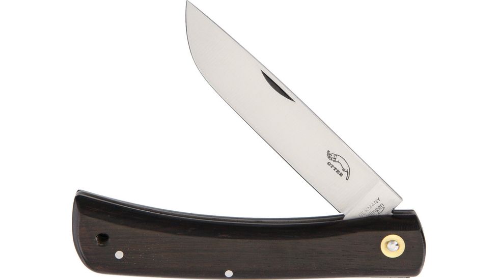 OTTER-Messer Large Hippekniep Folding Knife,3.75in,Carbon Steel,Standard Edge,Satin OTT142