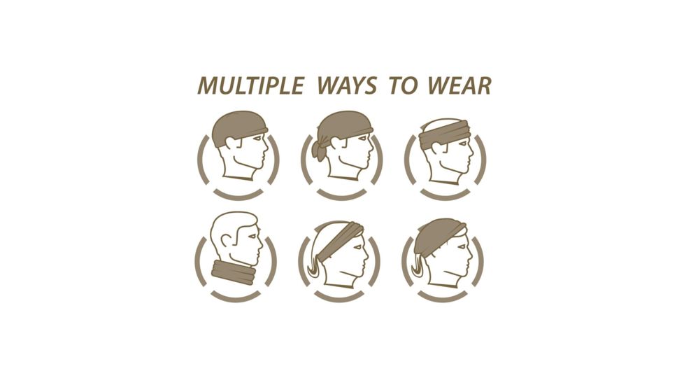 Outdoor Cap Camouflage Neck Tube 4 Ways, Mossy Oak Country, One Size, 127862-MossyOak