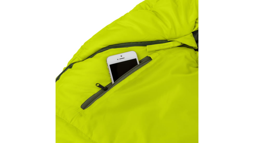 Outdoor Products 20F Mummy Sleeping Bag, Light Green/Dark Green, 50037