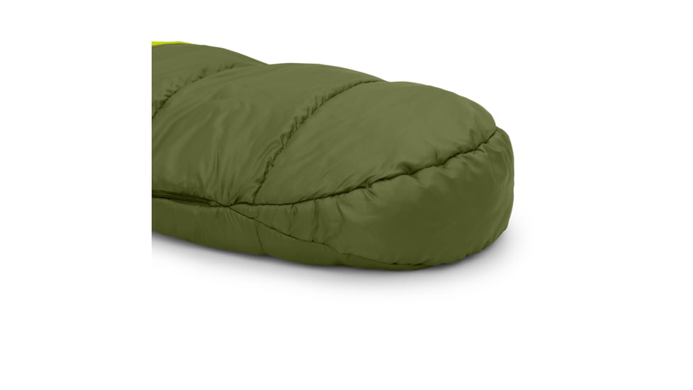 Outdoor Products 20F Mummy Sleeping Bag, Light Green/Dark Green, 50037