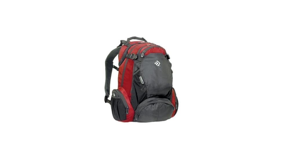 Outdoor Products Power Pack Backpack for 17" Notebook, Red, Gray 4225OPBRDOP