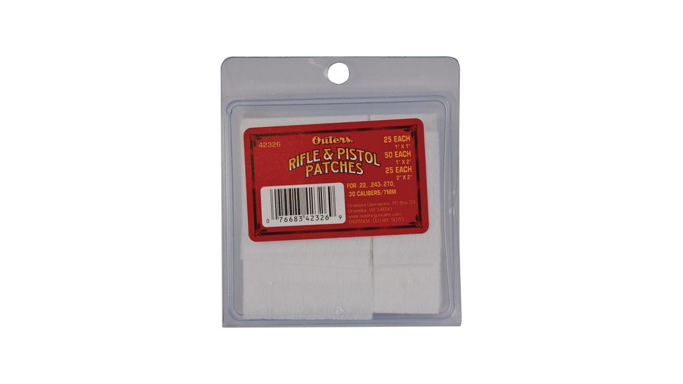 Outers Synthetic Patches, Clam Packed - Universal - 100 ea