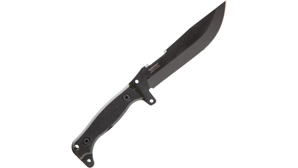 Outlier Knife Company Pathseeker Fixed Blade Knives, 6in, 80CRV2 Steel, Straight Back, G10 Handle, Black, OKC109CB001
