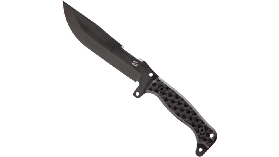 Outlier Knife Company Pathseeker Fixed Blade Knives, 6in, 80CRV2 Steel, Straight Back, G10 Handle, Black, OKC109CB001