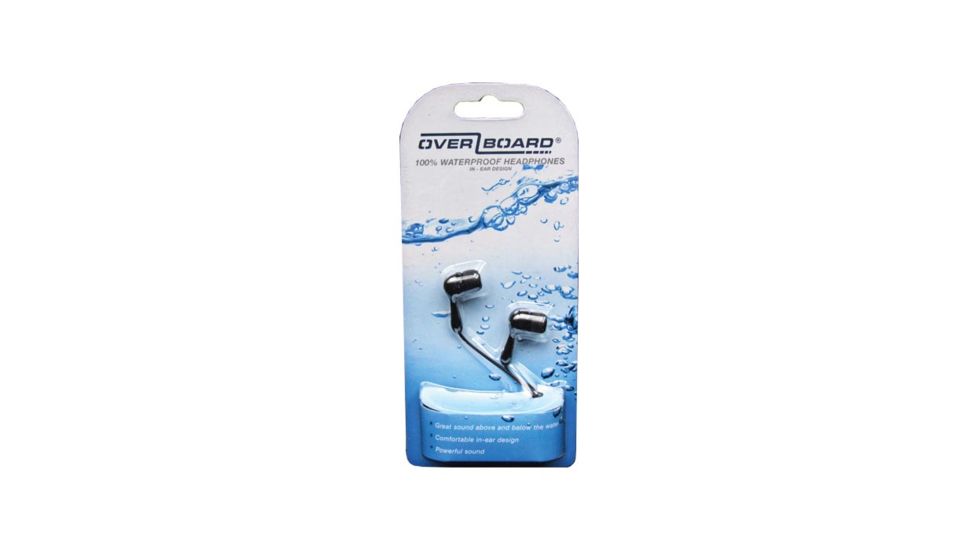Overboard Gear Waterproof Headphones Black OB1038B