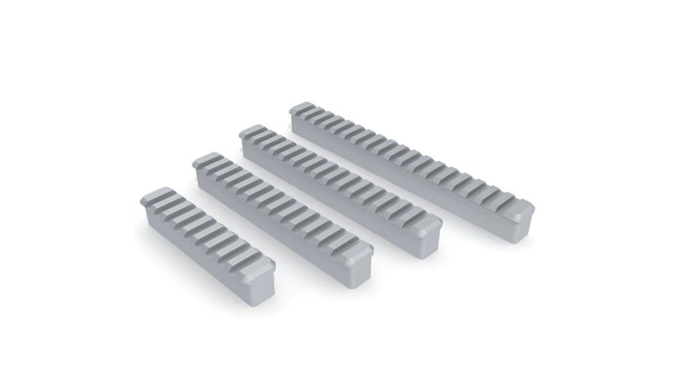 Precision Armament Rail Blank, 7075 Aluminum, 9-Slot, 4.0&quot;, Satin Finish A11001