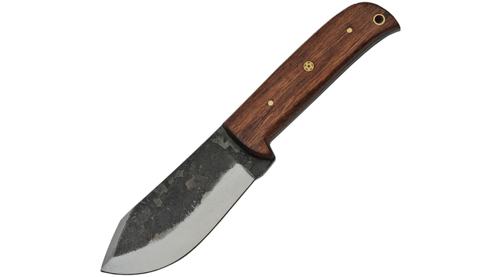 Pakistan Hunter Wood Knife, 4 carbon steel blade, Brown wood handle, HS-4424
