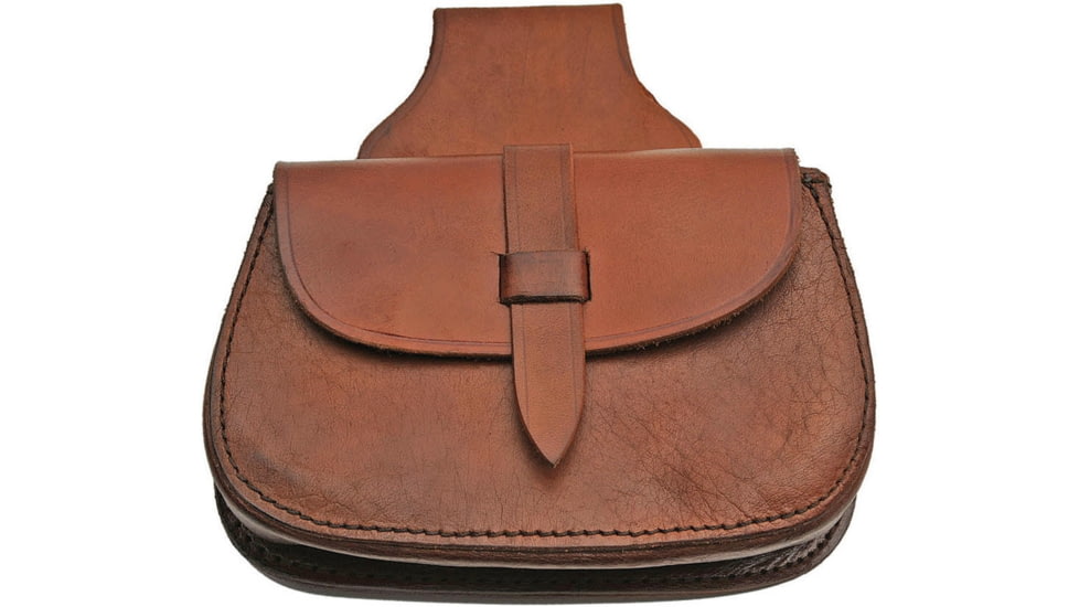 Pakistan Medieval Belt Bag, 8.25in X 2in X 5.5in, Belt Loop, Leather Construction, HS-4412