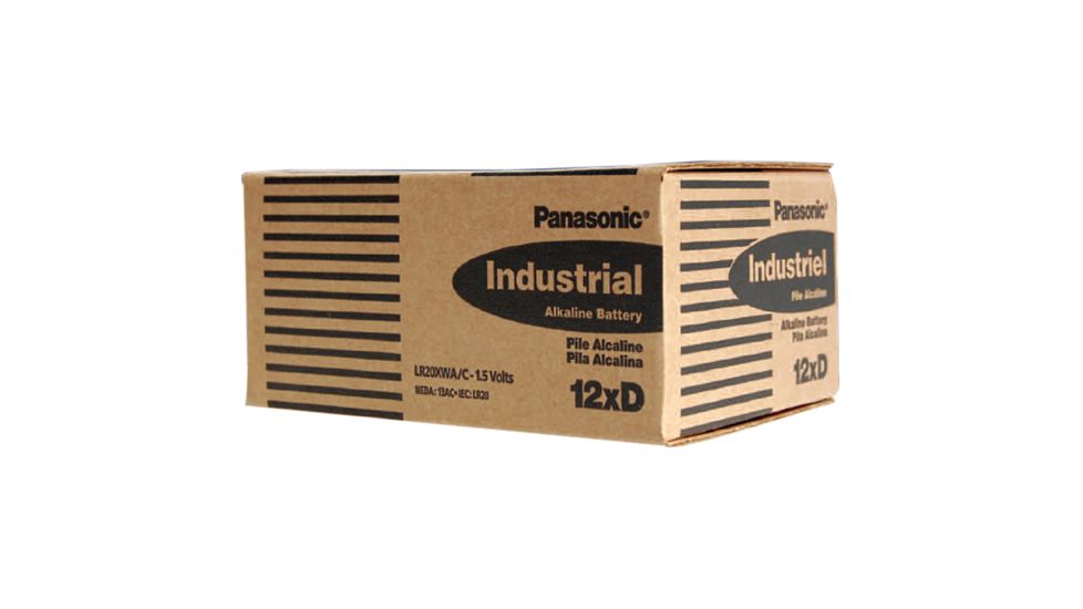 Panasonic Alkaline D Cell - 12 Piece box of Batteries LR20XWAC