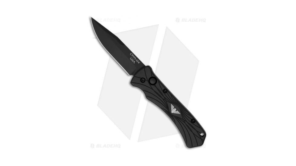 Paragon Mini ERT Tactical Automatic Folding Knife, 2.75in, CPM 154 Steel, Clip Point Blade, Aluminum Black Handle, Black/Black, 6.25in, BHQ-12902
