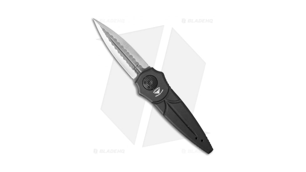 Paragon Warlock Enchanter Folding Knife, 3.875in, CPM S30V, Dagger Blade, Aluminum Black Handle, Satin Sorcerer, Steel/Black, 9.375in, BHQ-34475