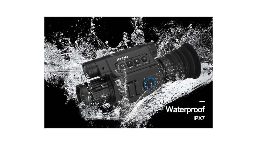 Pard Night Vision Rifle Scope, 6.5x-12x, 30fps, 2592x1944, 1920x1080, Black, NV-008LRF