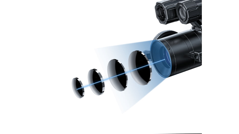 PARD Optics Night Stalker 4K 8x100mm Night Vision Rifle Scope, 3840x2160 pixel, Black, NS4-100/850/LRF