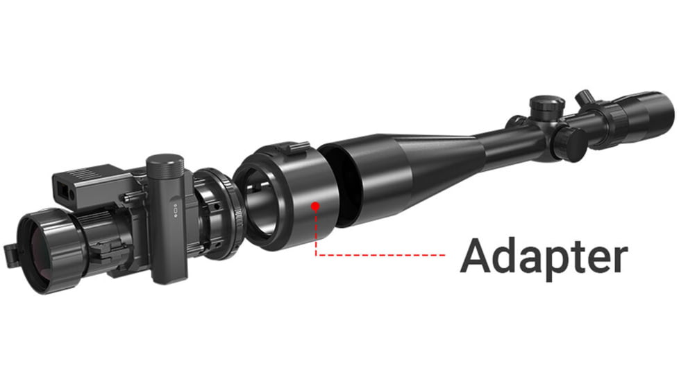 PARD Optics Predator 640 Thermal Imaging Front Clip-on 53mm Adapter, Black, PR-A53S
