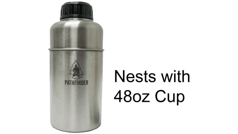 Pathfinder Stainless Steel Bottle, 64oz, 09964WMBC-PF