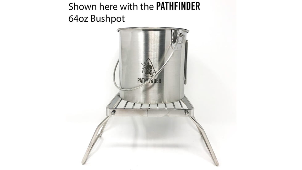 Pathfinder Stainless Steel Folding Grill, PF-FG