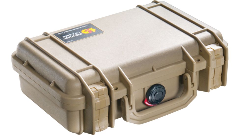 Pelican 1170 Watertight Case w/Lid and Foam, Desert Tan 1170-005-190
