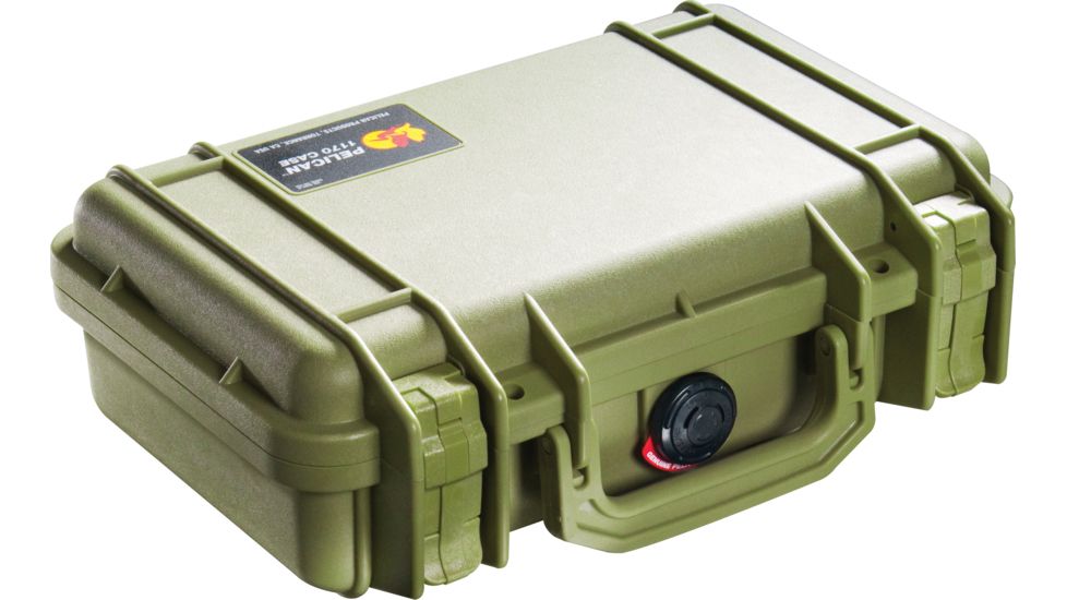 Pelican 1170 Watertight Case w/Lid and Foam, OD Green 1170-005-130