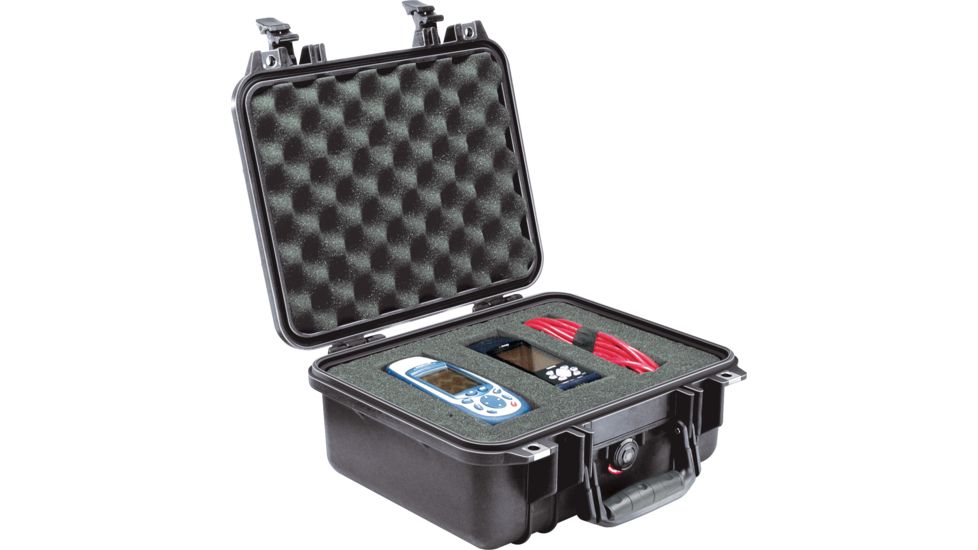 Pelican 1400 Small 13x11x6in Protector Waterproof Carry Case, Black w/ Foam
