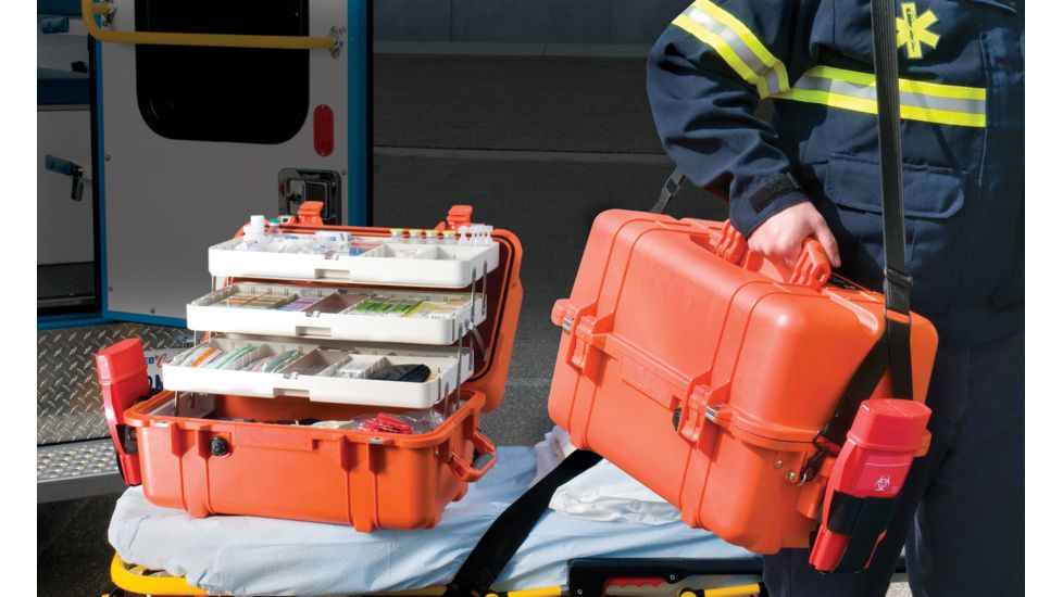 Pelican 1460EMS Series Watertight Protector Case, Orange