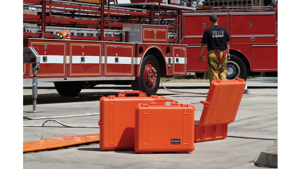 Pelican 1600EMS Watertight Protector Case w/ EMS Organizer, Orange 1600-005-150
