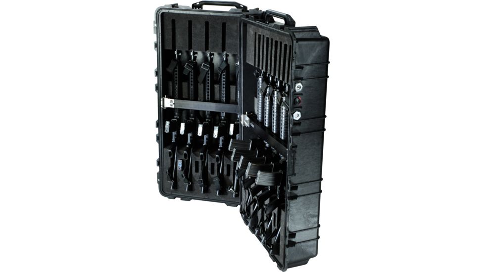 Pelican 1780T Transport Watertight Case, w/ Liner &amp; Rifle Foam Cut, Black 1780-006-110