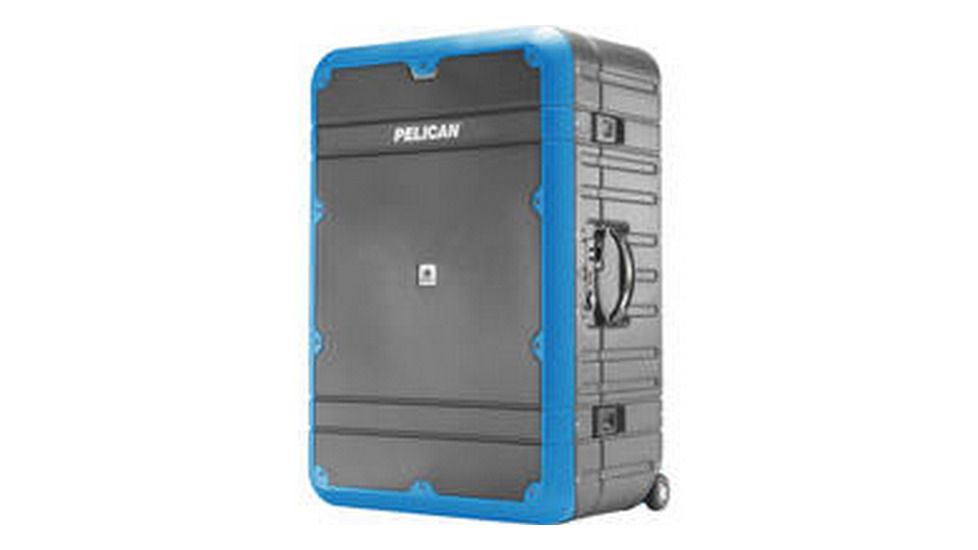 Pelican EL30 Elite Vacationer Luggage w/Enhanced Travel System Case, 25.85x16.98x10.93in, Gray/Blue, PL-LG-EL30-GRYBLU