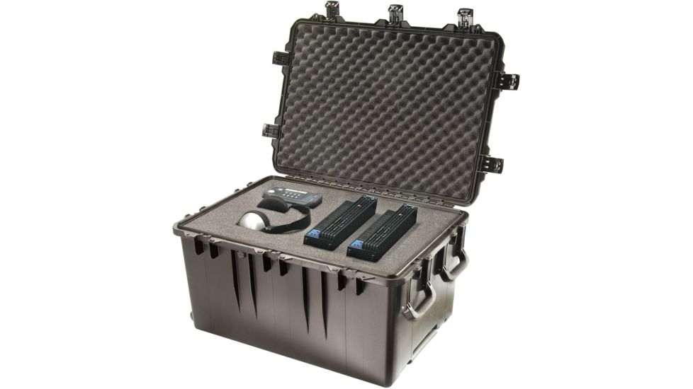 Pelican Storm Cases iM3075 Waterproof Storm Case, Wheels, Black, Cubed Foam 00001