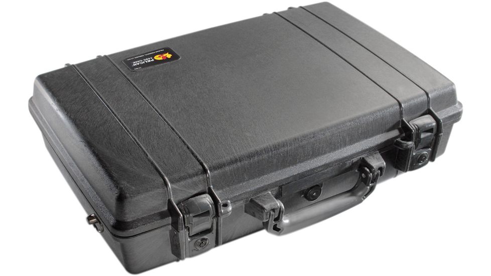 Pelican Laptop Computer Watertight Crushproof Medium Case, Black w/ Foam 1490